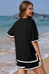Contrast Trim Tee and Shorts Set